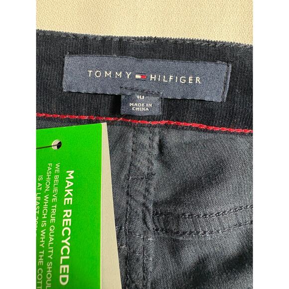 Tommy Hilfiger Tribeca Straight Ankle Corduroy Pants Blue Size 10 NWT - Picture 3 of 11